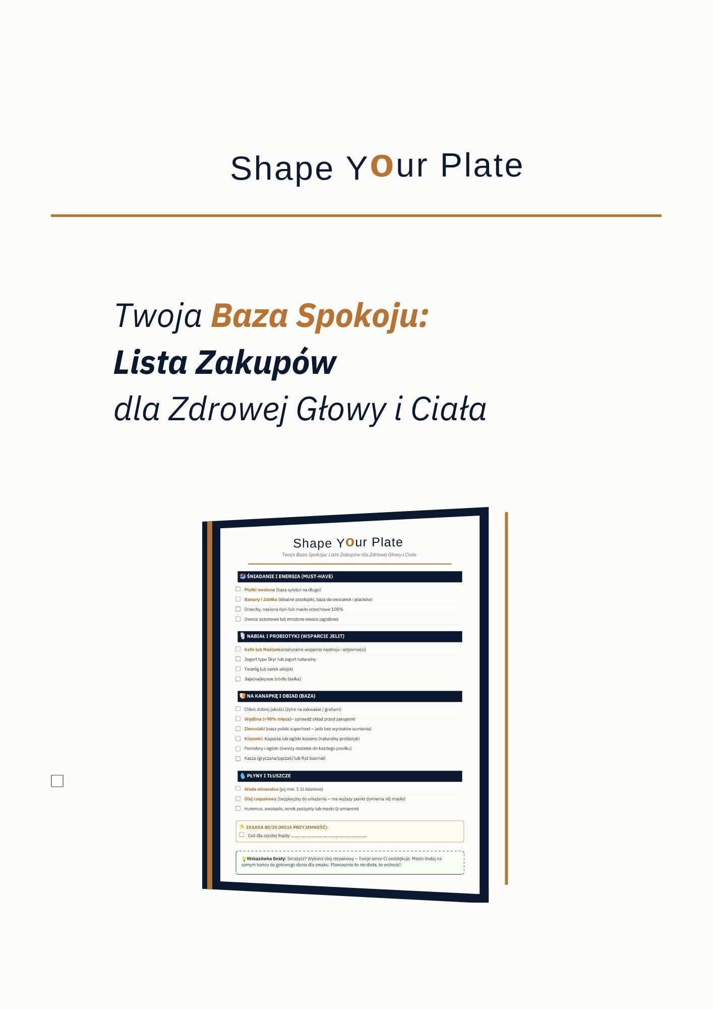 BAZA SPOKOJU – Twoja inteligentna lista zakupów (PDF)