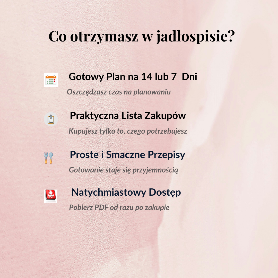 Gotowy Jadłospis Redukcyjny 2000 kcal