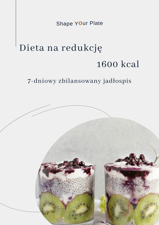 Gotowy Jadłospis Redukcyjny 1600 kcal