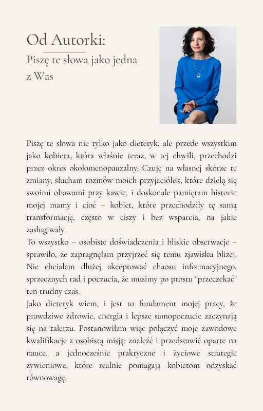 Twoja siła na talerzu: Dieta w okresie menopauzy.