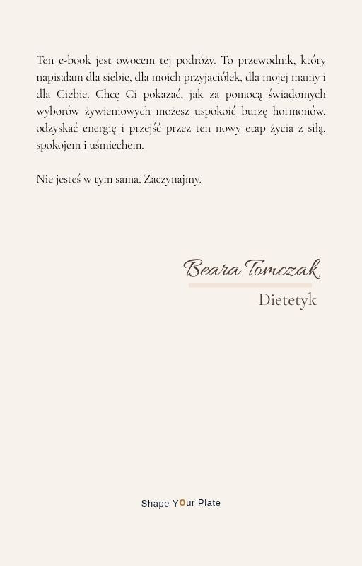 Twoja siła na talerzu: Dieta w okresie menopauzy.